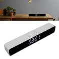 thumbnail image 1 of G12 Trådlös Bluetooth Klockradio med LED-Spegeldesign Multifunktionell Soundbar för PC Vit, 1 of 5