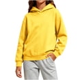 thumbnail image 3 of YOUYEDIAN Hoodies for Teen Girls Casual Fleece Hooded Sweatshirt Fall Winter Oversized Long Sleeve Hoodie, 3 of 5