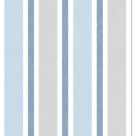 NextWall Linen Cut Stripe Peel and Stick Wallpaper