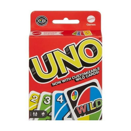 Uno 9105440 Colorblind Accessible Card Game, Multi Color - 108 Piece