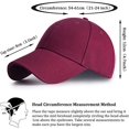thumbnail image 4 of Gorra De Béisbol, Gorra Trucker Snapback para Sport Hip Pop Golf - Gorra para Hombre,Red, 4 of 5