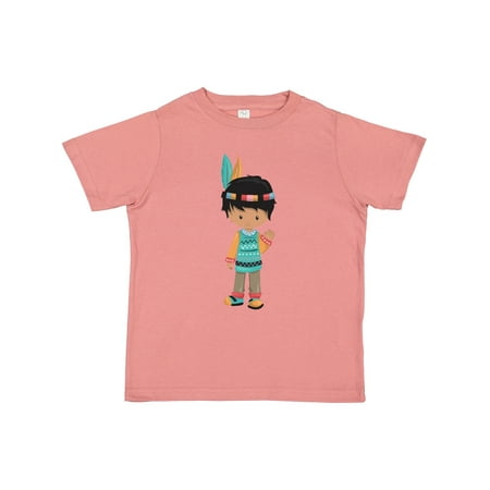 

Inktastic Native American Boy Cute Boy Black Hair Gift Toddler Boy Girl T-Shirt