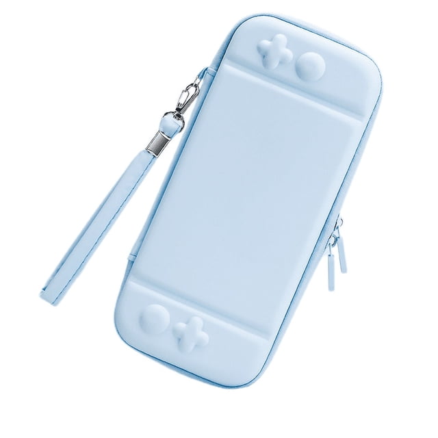 Carrying Case for Nintendo Switch OLED Model 2021/Switch, Light biue - Kawaii Cute Portable Travel Case, Protective Storage Carry Bag