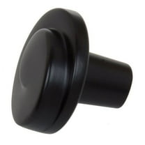 GlideRite 1-1/8 in. Classic Swirl Wave Cabinet Knob, Matte Black