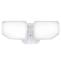 38-Watt 3000 Lumen White Dusk to Dawn Control 2 Head Outdoor LED Security Flood Light (1-Pack)