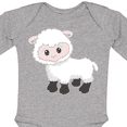 thumbnail image 4 of Inktastic Cute White Lamb Boys or Girls Long Sleeve Baby Bodysuit, 4 of 5