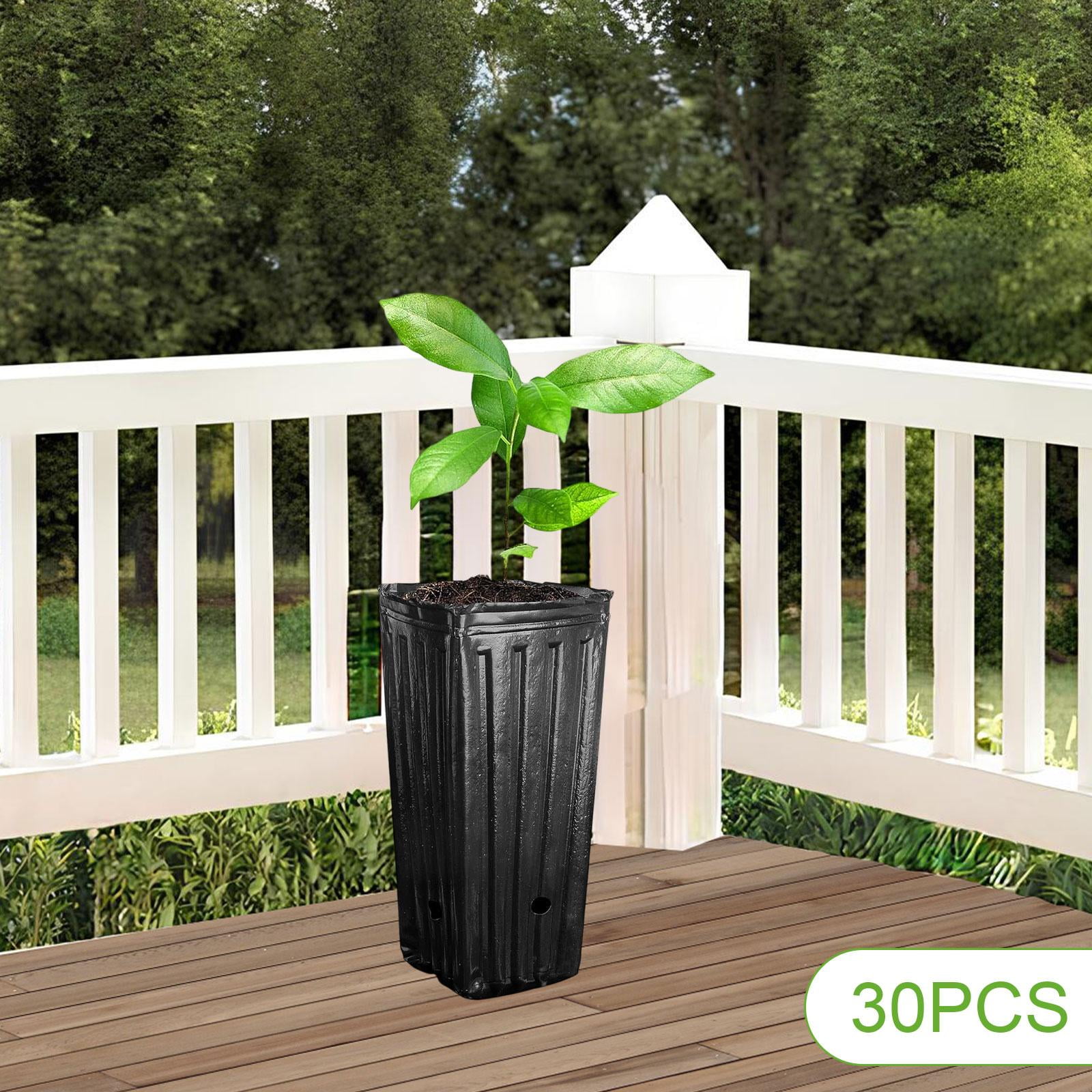 simhoa 30x Deep Tree Starter Pots Plant Container Nursery Cups Breathable Growing Versatile Germination Garden Plants Seedling Pots S