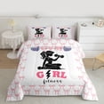 thumbnail image 2 of Feelyou Women Lift Heavy Full Size Comforter Sets, Bowknot Ribbon Bedding Sets, 3pcs, 2 of 8