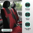 thumbnail image 4 of FH Group Travel Master Universal Seat Covers Fit For Car Truck SUV Van - Full Set, 4 of 9