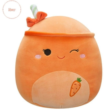 Squishmallows 8" Carotene the Winking Carrot Juice Plush Toy