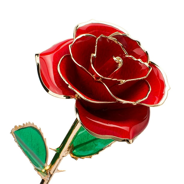 '"24K Gold Plated Rose， Gold Dipped Rose Gold Plated Rose 24k Forever