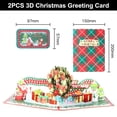 thumbnail image 2 of Tarjetas navideñas 3D Tarjetas de felicitación desplegables con sobres, 2 of 5