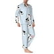 thumbnail image 2 of Fotbe Cute Farm Cow Pijama de Hombre con Estampado de Manga Larga, Conjunto de 2 Piezas, Ropa de Dormir Suave y Cómoda con Bolsillos-Large, 2 of 7