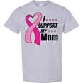 thumbnail image 3 of Inktastic Breast Cancer Awareness I Support My Mom with Pink Ribbon T-Shirt, 3 of 5