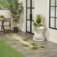 thumbnail image 3 of Nourison Aloha Indoor/Outdoor Ivory Green 2' x 6' Area Rug (2x6), 3 of 8