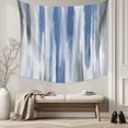 thumbnail image 5 of Blue Gray Tapestry for Bedroom Wall Hanging Tapestry, Modern Simple Abstract White Ombre Texture Ceiling Backdrop Tapestries Poster Blanket Wall Decor for Teens Room Living Room Dorm 39" x 59", 5 of 8