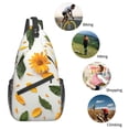 thumbnail image 5 of Lsque Sunny Yellow SunFlower Pattern Cross Chest Bag Diagonally – Premium Durable Front Chest Sling with Adjustable Padded Strap, High-Capacity Storage, 5 of 8