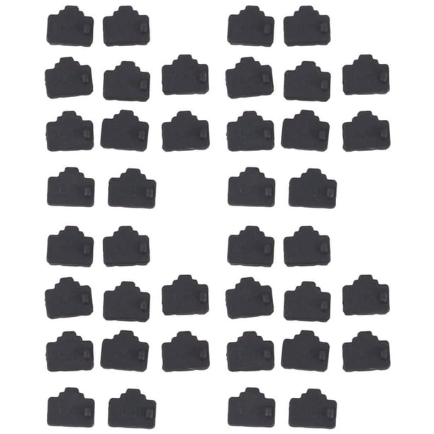 Puerto de Ethernet Hub RJ45 Cubierta del Casquillo Protector del Enchufe para Anti-Polvo 40Pcs Negro