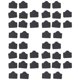 thumbnail image 1 of Puerto de Ethernet Hub RJ45 Cubierta del Casquillo Protector del Enchufe para Anti-Polvo 40Pcs Negro, 1 of 5
