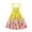 D, variant on vigerkar Girls Bohemian Dresses Floral Sleeveless Rainbow Beach Sundress with Necklace 2-9T (C, 6-7 Years)