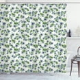 thumbnail image 1 of Ambesonne Hibiscus Shower Curtain, Summer Flowers and Rounds, 69"Wx84"L, Purple Green and Pale Seafoam, 1 of 3