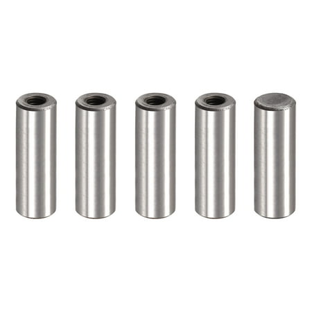 

M6 Internal Thread Dowel Pin 5 Pack 12x35mm Chamfering Flat Carbon Steel Cylindrical Pin