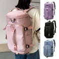 thumbnail image 2 of Sac de Sport Imperméable Grande Capacité Fermeture Éclair Bandoulière Réglable Poignée Portable avec Compartiment à Chaussures Poche Humide Sac de Voyage pour Femmes Hommes Activités Extérieures, 2 of 11