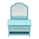 thumbnail image 2 of Muebles en miniatura para casa de muñecas, mueble con espejo, decoración para casa de muñecas, tocador de madera para oficina, tienda de suministros, 2 of 9