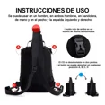 thumbnail image 4 of Pecheras Mochila Bolsa De Hombro Bandolera De Viaje Color Negro Color de la correa de hombro Negro, 4 of 8