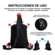 thumbnail image 4 of Pecheras Mochila Bolsa De Hombro Bandolera De Viaje Color Negro Color de la correa de hombro Negro, 4 of 8
