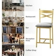thumbnail image 3 of 26" Counter Height Bar Stools Set of 4, Upholstered Bar Chairs with Back, Thick Cushion, Modern Counter Height Barstools for Kitchen Island, Apartment Counter, Dining Room Bar, 3 of 9