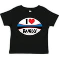 thumbnail image 3 of Inktastic I Love Rugby Sports Ball Boys or Girls Toddler T-Shirt, 3 of 5