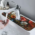 thumbnail image 7 of Sikiie Elegant Floral Vase Painting Splash Guard for Sink Faucet-1 PC Super Absorbent Fast Drying Mat Sink Gadgets-Splash Guard for Kitchen, Sink Mat, 7 of 7