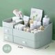thumbnail image 1 of Papelería y cosméticos caja de almacenamiento cajón caja de plástico dividida cepillo de maquillaje lápiz labial estante de escritorio para ordenar la Caja de almacenamiento, 1 of 5