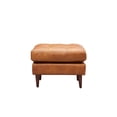 thumbnail image 6 of Crafters and Weavers Alamo Contemporary Italian Leather Arm Chair in Light Brown, 6 of 6