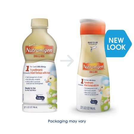 Enfamil Nutramigen Infant Formula (6 Pack) Ready to Use, 32 Fluid Ounce Bottle