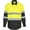 Yellow/Black, variant on Portwest E066 Mens Reflective Two-Tone Hi-Vis Long Sleeve Work Shirt Yellow/Navy, 3X-Large
