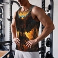 thumbnail image 5 of Cauagu Cool Black Eagle Print Men's Sleeveless Muscle Shirts,Tank Tops Quick Dry Workout Tank Top Gym Muscle Tee Fitness Bodybuilding T Shirt for Men-XX-Large, 5 of 7