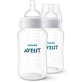 thumbnail image 1 of Paquete de 2 Biberones Anticólicos Philips AVENT 11 oz Transparente SCY106/02, 1 of 3