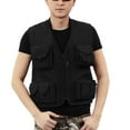 thumbnail image 4 of Men Fishing Jacket with Detachable Back Quick Drying Multi-Pocket Work Vest Outdoor Summer Travel Photo, 4 of 8