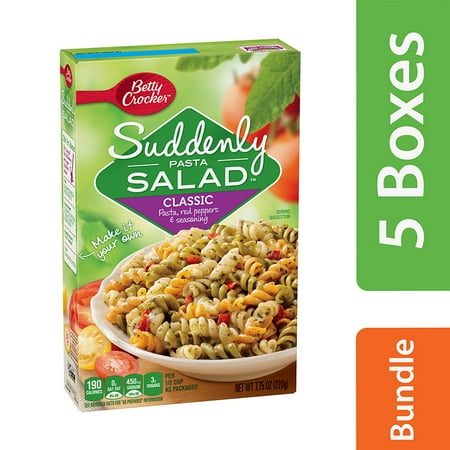 - (5 Pack) Betty Crocker Suddenly Salad Classic Pasta Salad, 7.75 oz