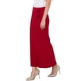 thumbnail image 4 of INSPIRE CHIC Women's Fishtail Skirt High Waist Formal Cocktail Evening Bodycon Long Maxi Mermaid Skirts S Red, 4 of 6