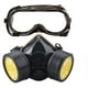 thumbnail image 1 of Mascarilla respiratoria NQ kit de mascarilla de protección respiratoria reutilizable antipolvo con gafas para trabajos de pintura, 1 of 5