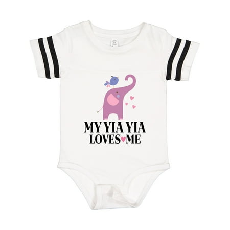 

Inktastic My Yia Yia Loves Me Grandchild Gift Baby Boy or Baby Girl Bodysuit