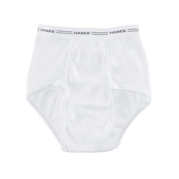 Hanes 6 - Pk Briefs White, White, LG