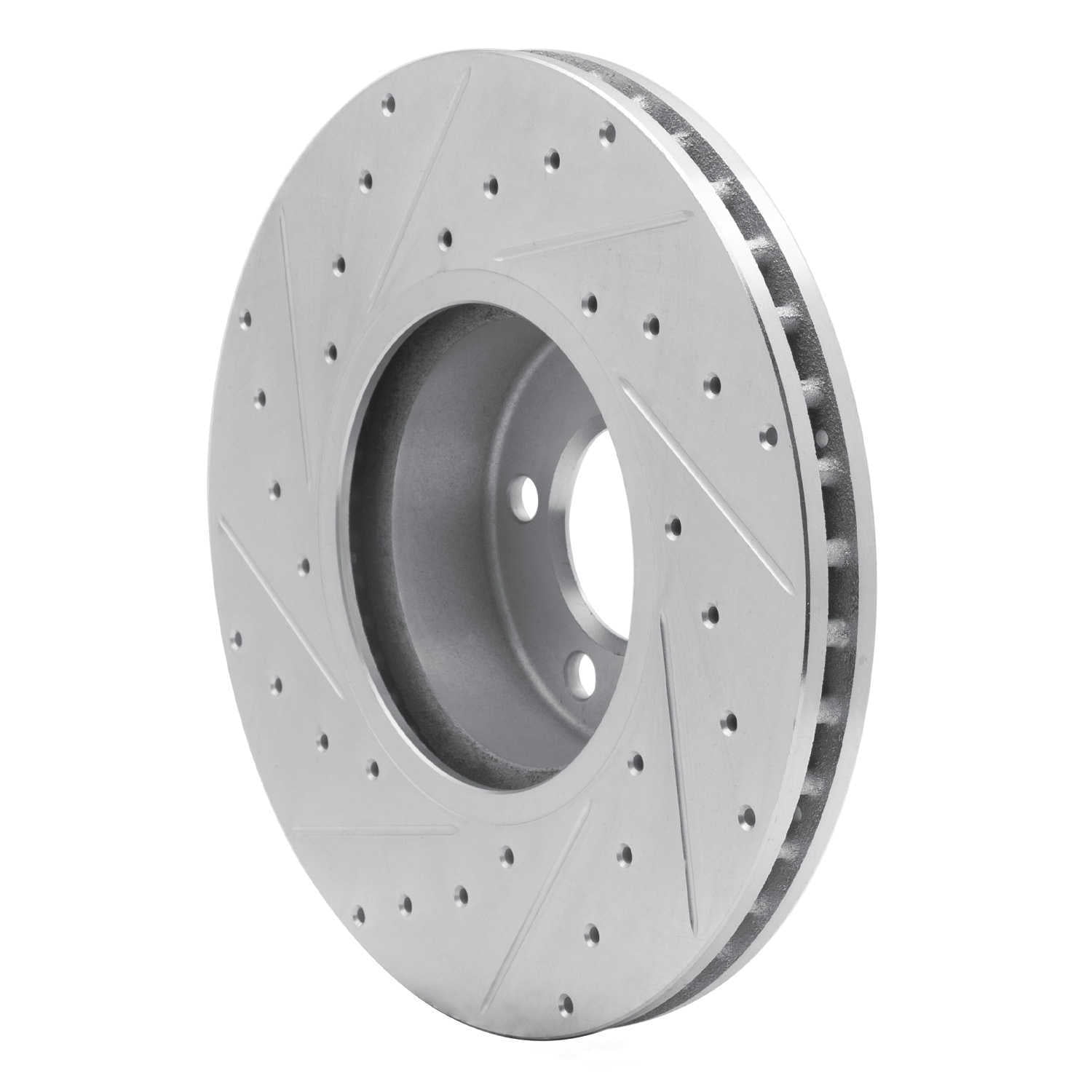 Dynamic Friction Company 631-31108R DFC Brake Rotor - Drilled And Slotted - Silver
