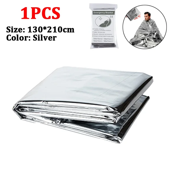 PUMIER 1-3PCS Outdoor Emergency Survival Blanket Waterproof First Aid Sliver Rescue Curtain Foil Thermal Military Blanket 130/140x210CM