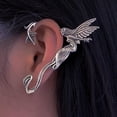 thumbnail image 4 of Elf Ear Cuff Earring Clip Pendientes Ear Clip Jewelry Earcuff Creative para Boda Cosplay Party Mujeres Niñas - Izquierda Plata Izquierda Plata Hembra Yinane Envoltura para la oreja, 4 of 8