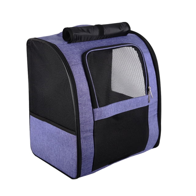 Ruiboury Breathable Backpack For Dogs And Cats - Fitting And Waterproof Coating Adjustable Buckles Backpack Portable Transparent purple,purple 10kg L