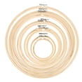thumbnail image 1 of 10Pcs Adjustable Embroidery Hoops Bamboo Cross Stitch Hoops Sewing Circle Hoops, 1 of 9